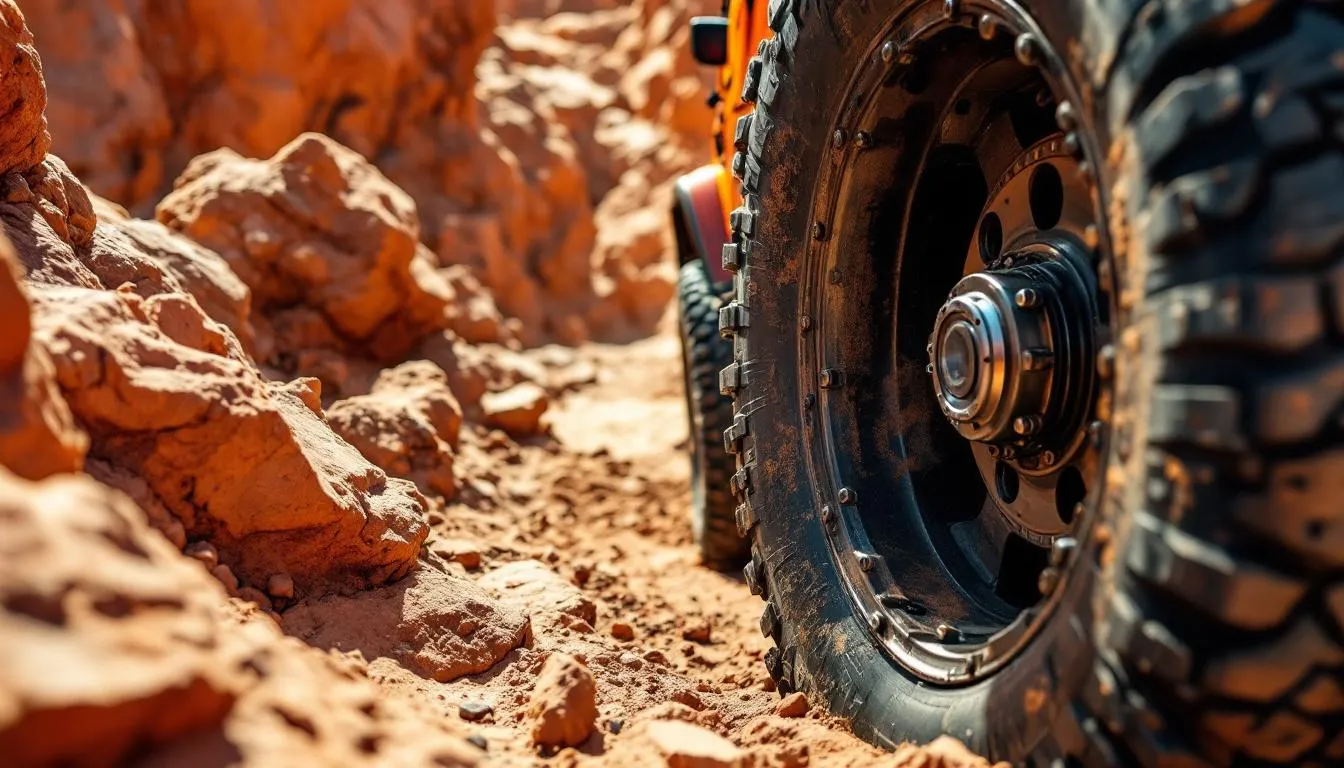 Chromoly axle shaft upgrade for Jeep Wrangler JK Dana 44 front axle during rock crawling