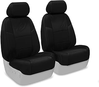 Front 50/50 Bucket Custom Fit Seat Cover for Select Jeep Wrangler Models - Ballistic (Black)