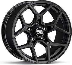 RockTrix RT105 17 inch Wheel Compatible with Jeep Wrangler JK JL 17x9 5x5 Wheels for Jeep JK