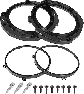 X AUTOHAUX 7 Inch Round Headlight Mounting Retaining Bracket Ring Set with Headl