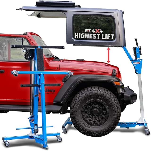 EZLIFT Hard Top Remover Lift for Jeep Wrangler TJ JK JKU JL JLU LJ & Ford Bronco for Jeep JK